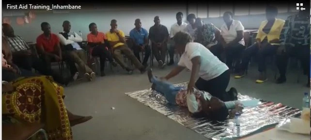 First Aid Training for teachers, Inhambane Province, Mozambique